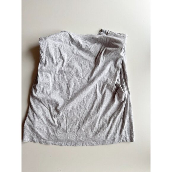 Lot of 2 Aritzia BABATON Black Grey Cotton Jersey Shoulder Pad T-Shirts, Size L - Picture 6 of 14
